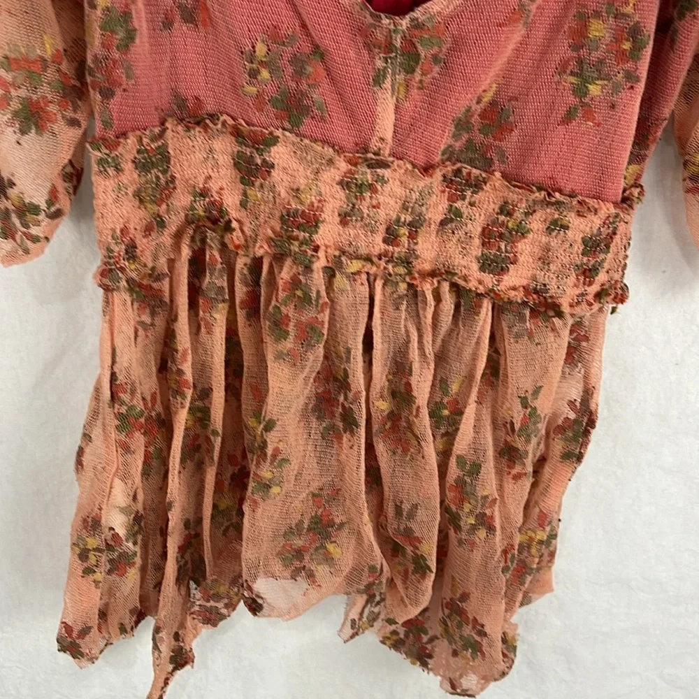 Free People xs mesh baby doll cottagecore - Picture 6 of 6